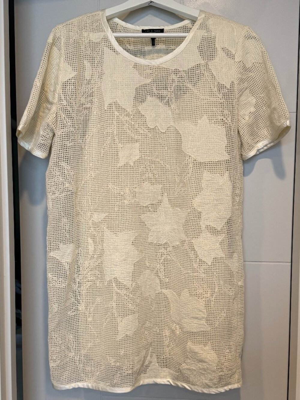Rag & Bone Ivory Shift Mini Dress size S